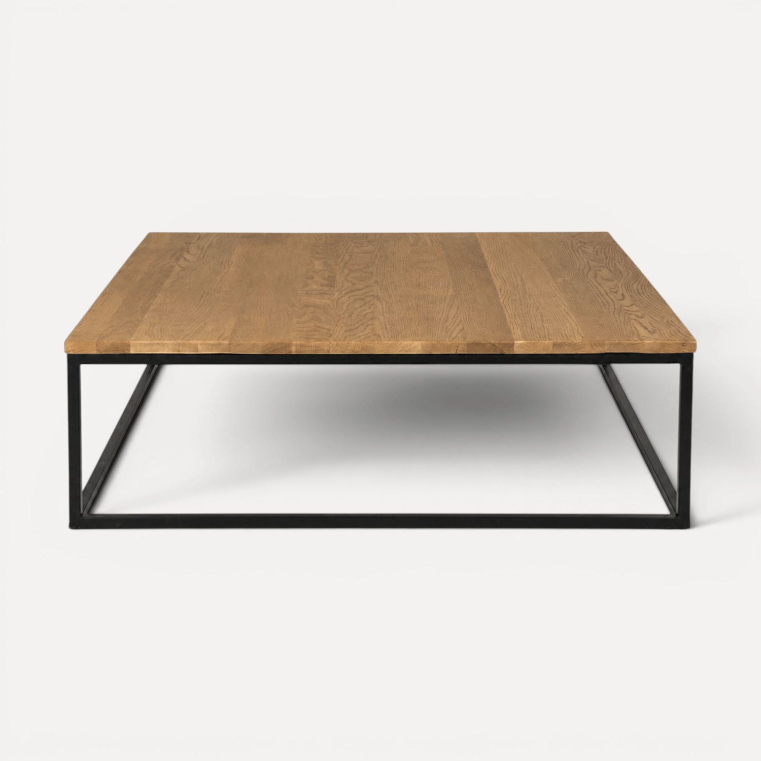 Manhattan Square Coffee Table - Weathered American Oak Living Furniture Beachwood Designs 