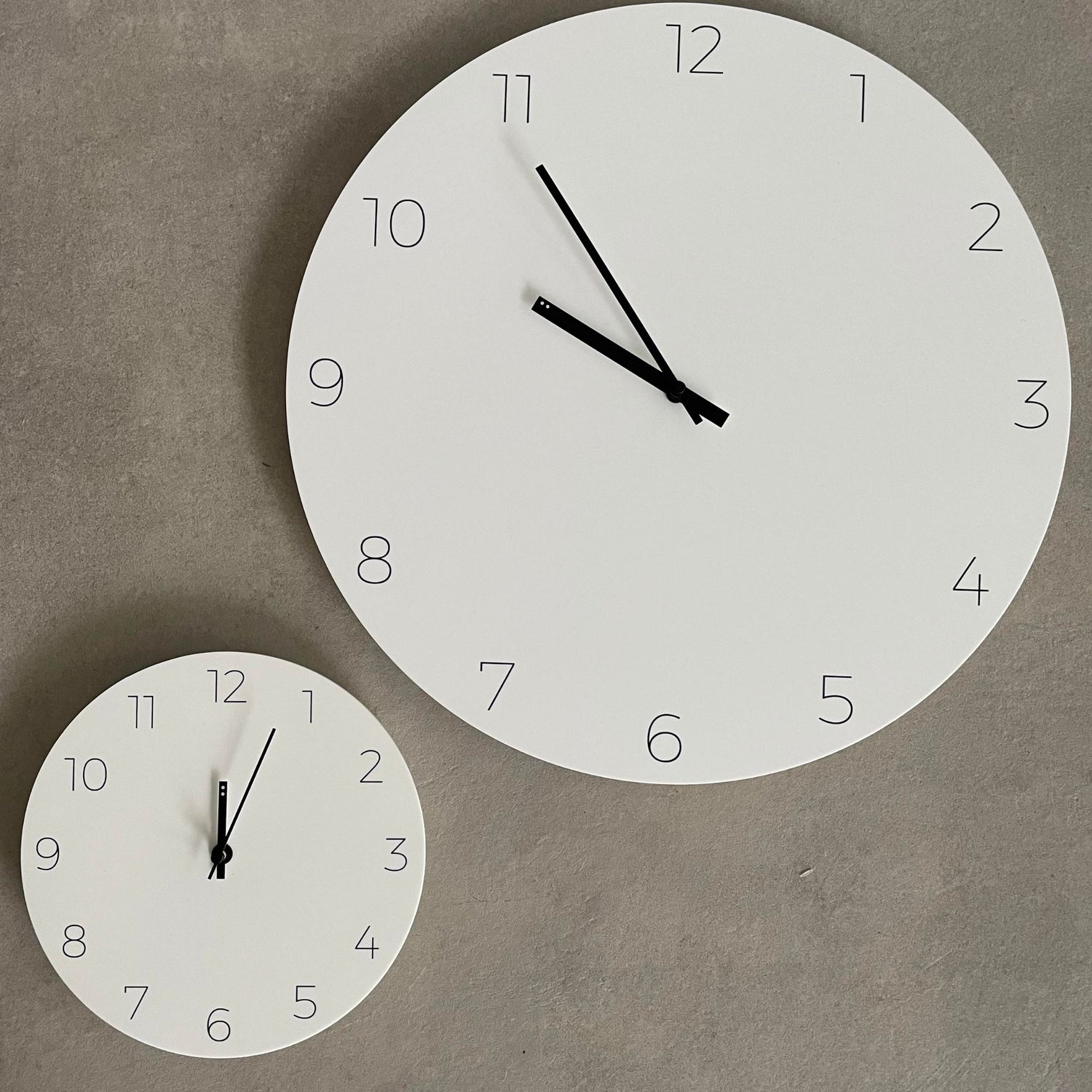 Minimal Clock | Large - White Homewares Beachwood Designs 