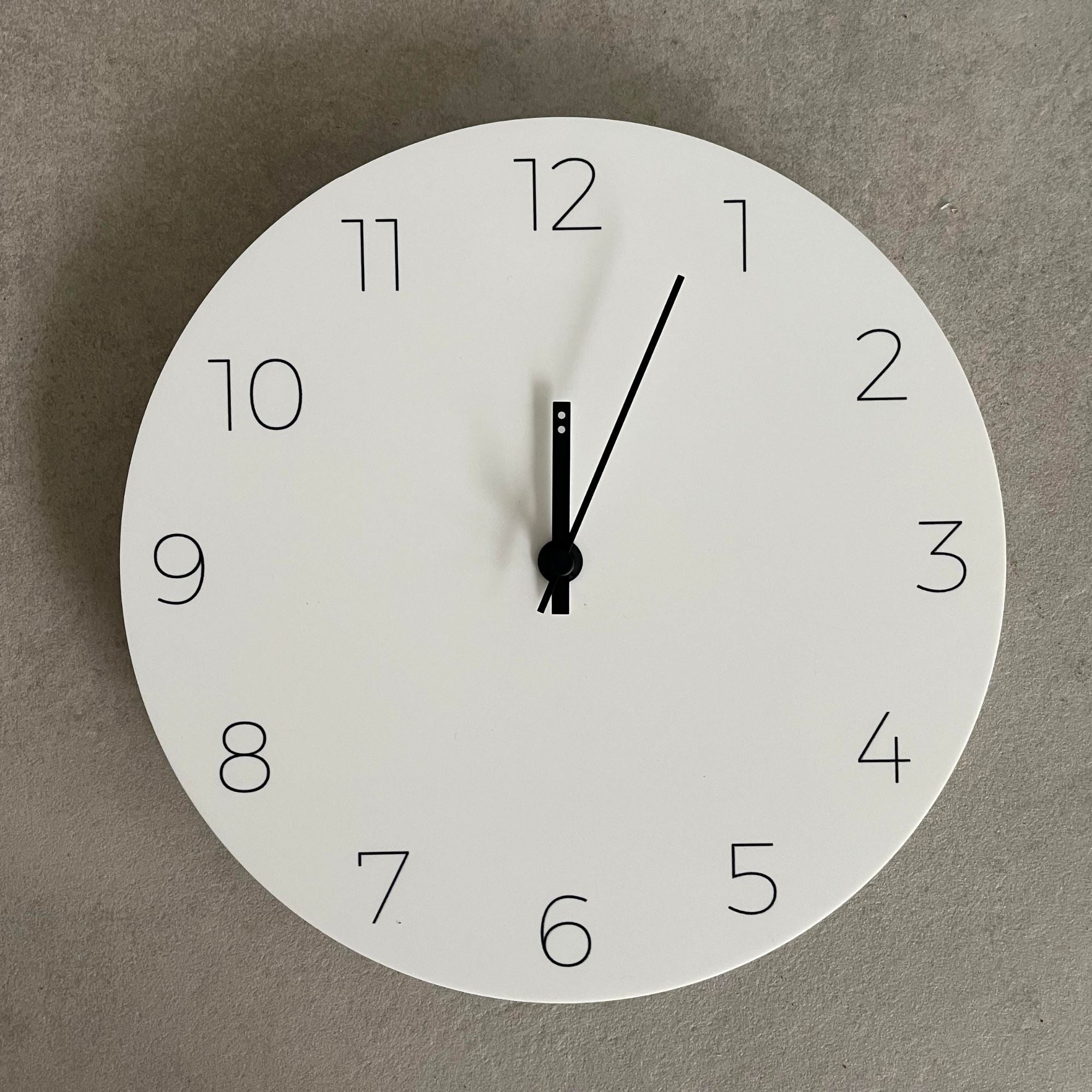 Minimal Clock | Small - White Homewares Beachwood Designs 