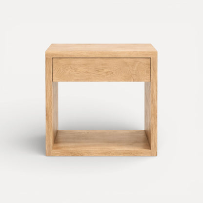 Modern Bedside L600mm - 1 Drawer Bedroom Furniture Beachwood Designs 