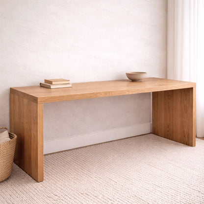 Modern Desk L1500mm Office &amp; Storage Furniture Beachwood Designs Natural Oak 