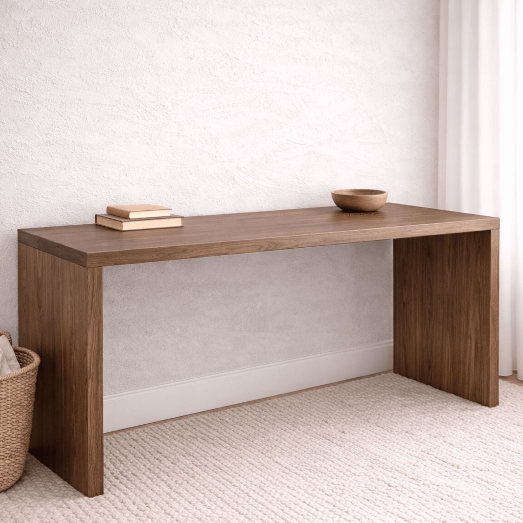 Modern Desk L1700mm Office &amp; Storage Furniture Beachwood Designs Weathered Oak 