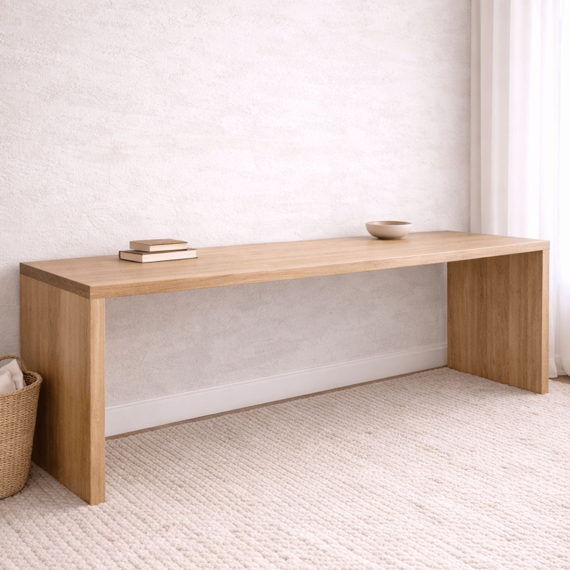 Modern Desk L2000mm Office &amp; Storage Furniture Beachwood Designs 