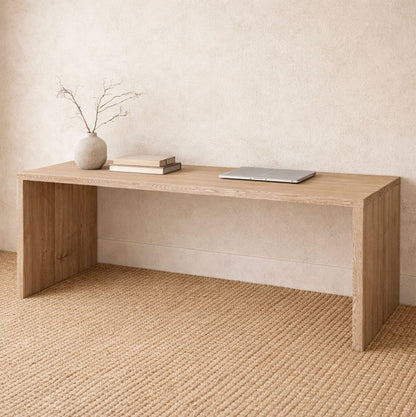Modern Desk L2000mm Office &amp; Storage Furniture Beachwood Designs Limed Ash 