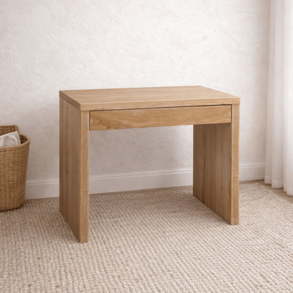 Modern Desk with 1 Drawer L1000mm Office &amp; Storage Furniture Beachwood Designs Limed Ash 