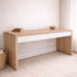 Modern Desk with 2 Drawers L1700mm Office & Storage Furniture Beachwood Designs Limed Ash Frame White Drwrs 