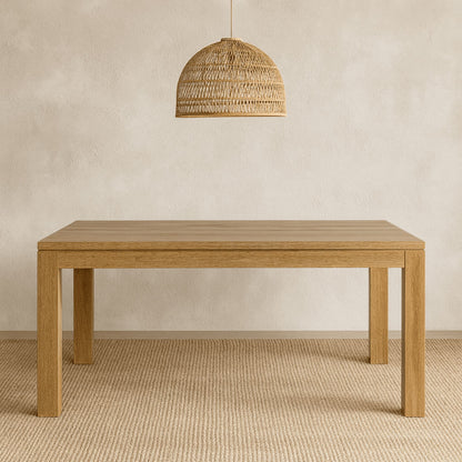 Modern Dining Table L1400mm Dining Furniture Beachwood Designs Natural Oak 