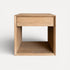 Modern Elm Bedside 500L - 1 Drawer Bedroom Furniture Beachwood Designs 