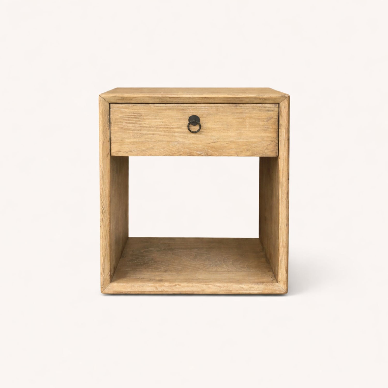 Modern Recessed Elm Bedside L500mm Living Furniture Beachwood Designs 