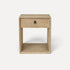 Modern Recessed Elm Bedside L500mm Living Furniture Beachwood Designs 