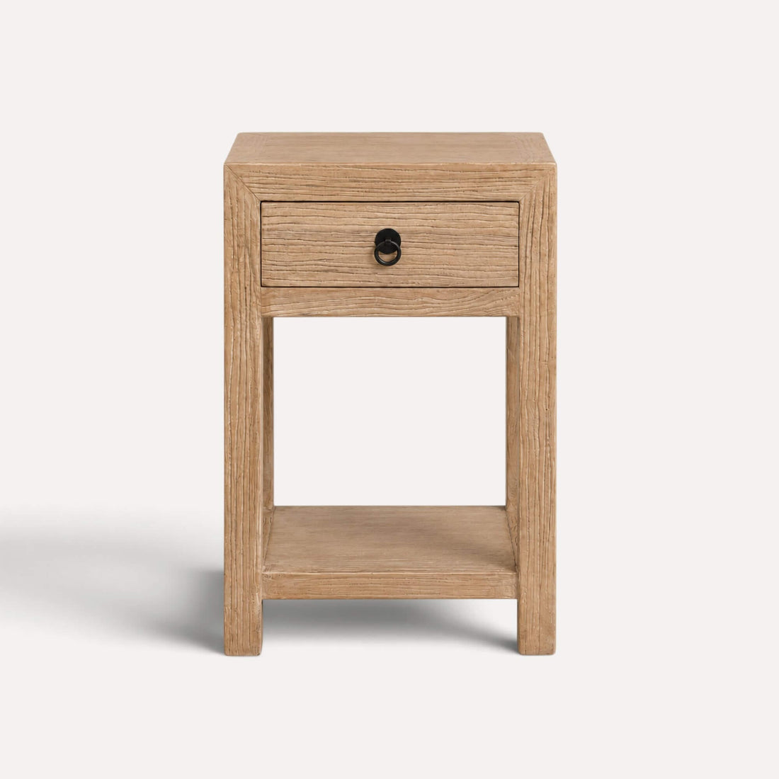 Narrow Elm Bedside Table L400mm Bedroom Furniture Beachwood Designs 