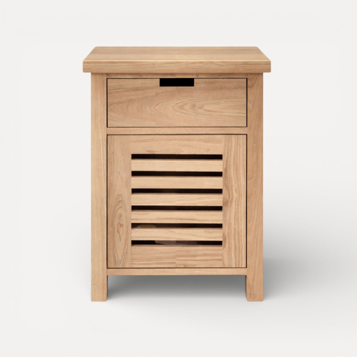 Newport Bedside L450mm - 1 Drawer Bedroom Furniture Beachwood Designs Limed Ash 