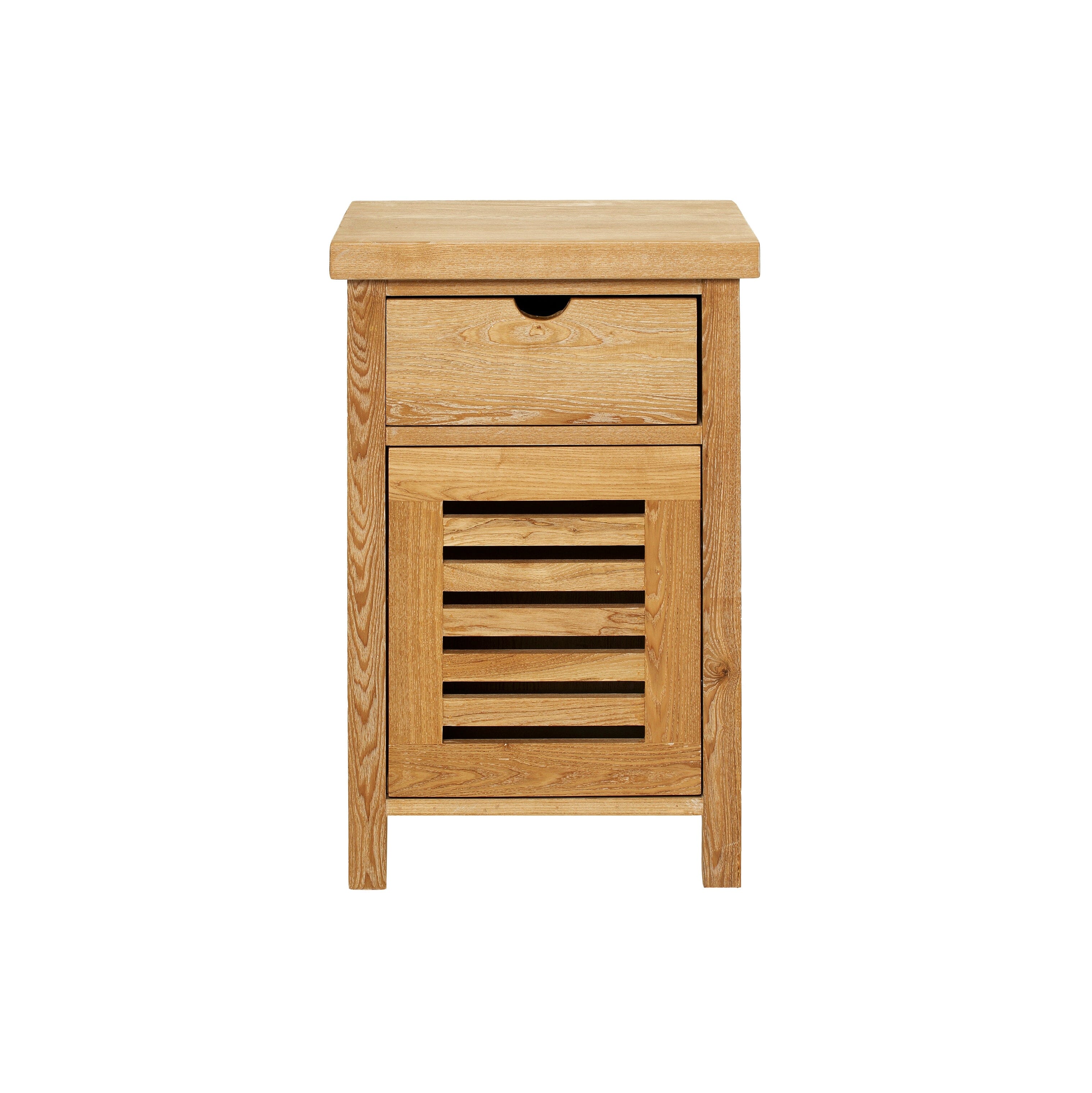 Newport Bedside L450mm - 1 Drawer Bedroom Furniture Beachwood Designs Limed Ash 