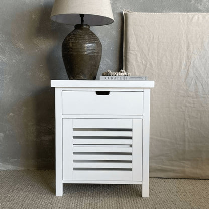 Newport Bedside L600mm - 1 Drawer Bedroom Furniture Beachwood Designs 
