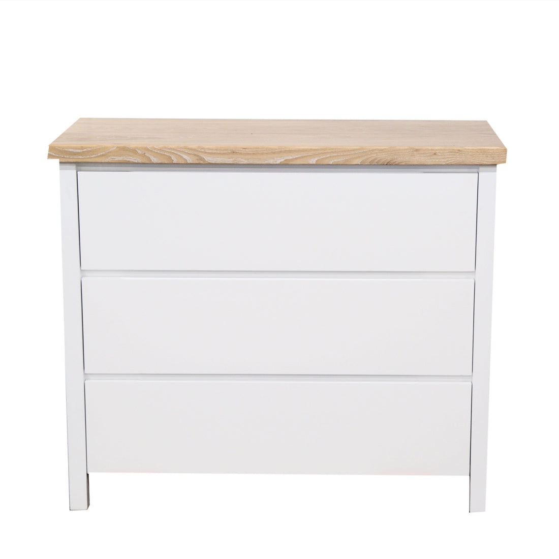 Newport Chest of Drawers L1000mm Bedroom Furniture Beachwood Designs White &amp; Limed Ash 