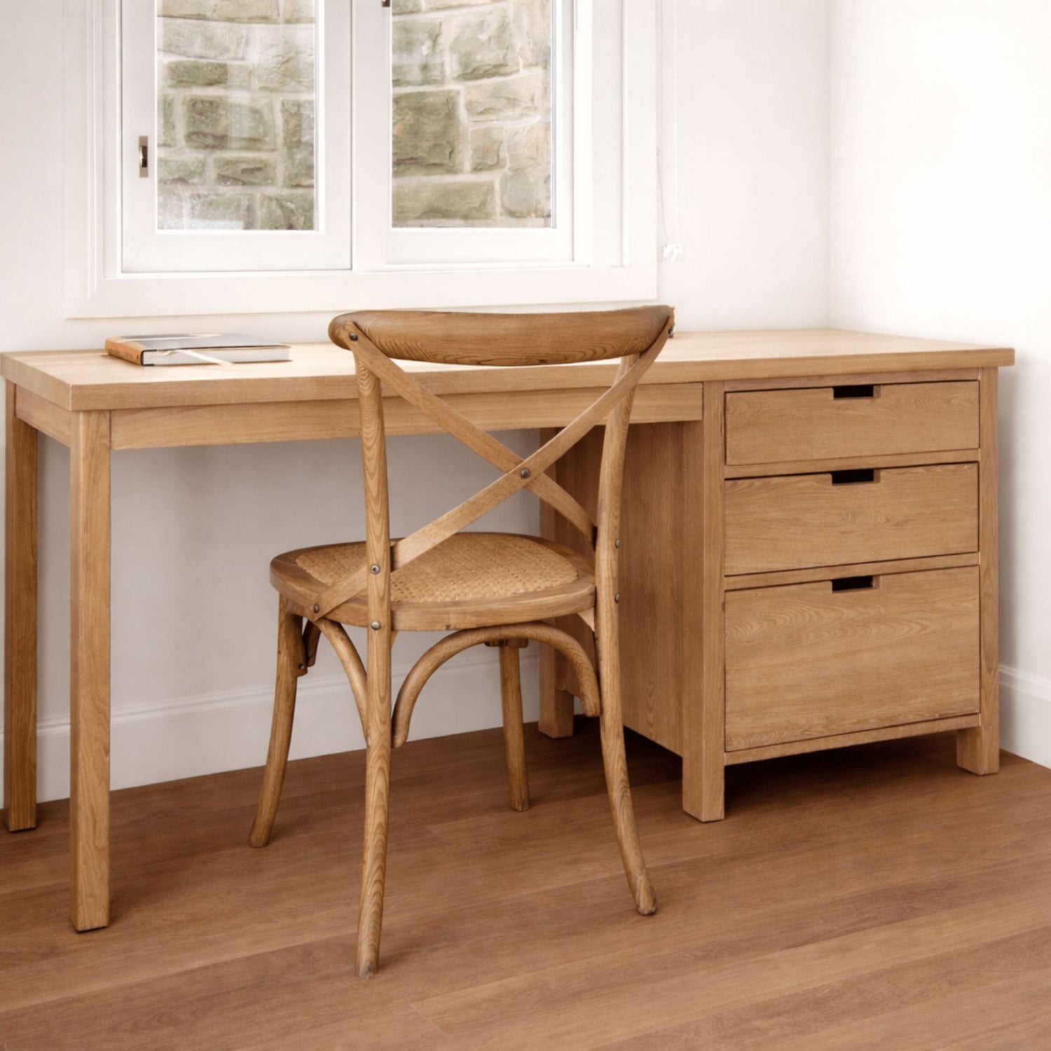 Newport Desk L1500mm with 3 Drawers Office &amp; Storage Furniture Beachwood Designs 