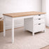 Newport Desk L1500mm with 3 Drawers Office & Storage Furniture Beachwood Designs White & Limed Ash 