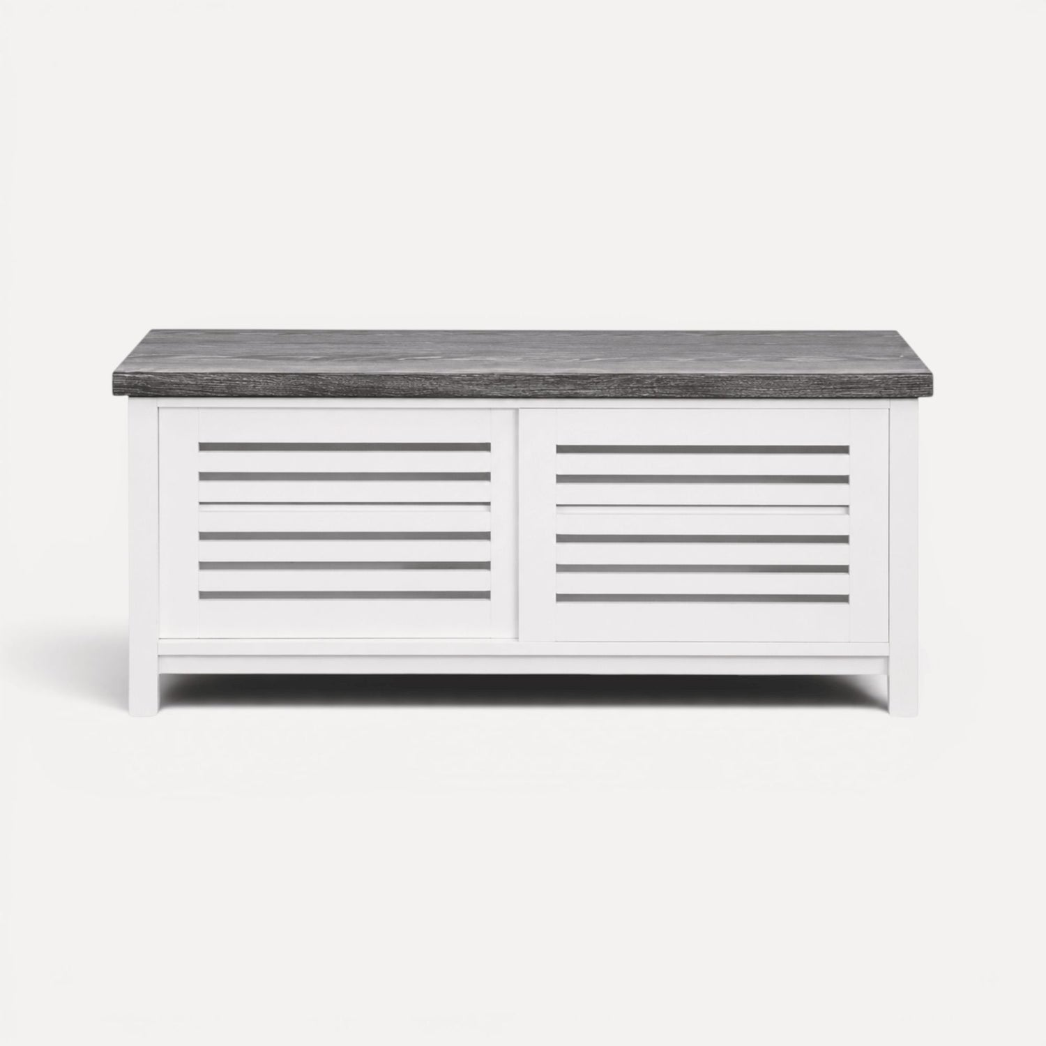 Newport Media Unit L1200mm Living Furniture Beachwood Designs White &amp; Grey Limed 