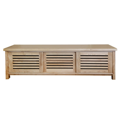 Newport Media Unit L1600mm Living Furniture Beachwood Designs Limed Ash