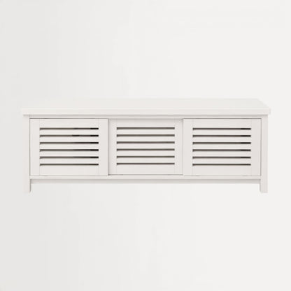 Newport Media Unit L1600mm Living Furniture Beachwood Designs White 