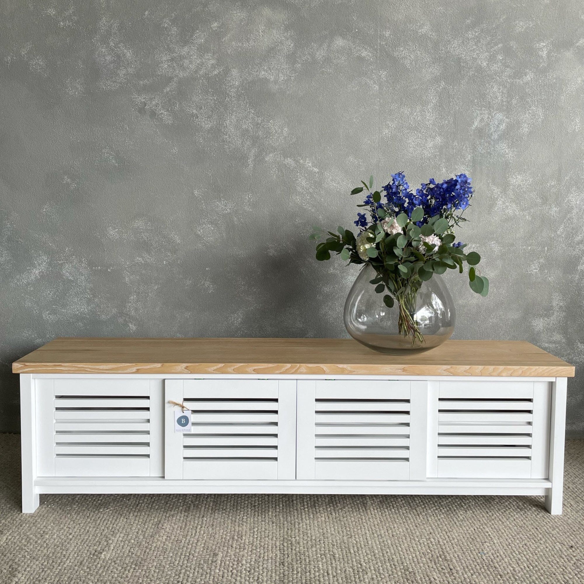 Newport Media Unit L2000mm Living Furniture Beachwood Designs