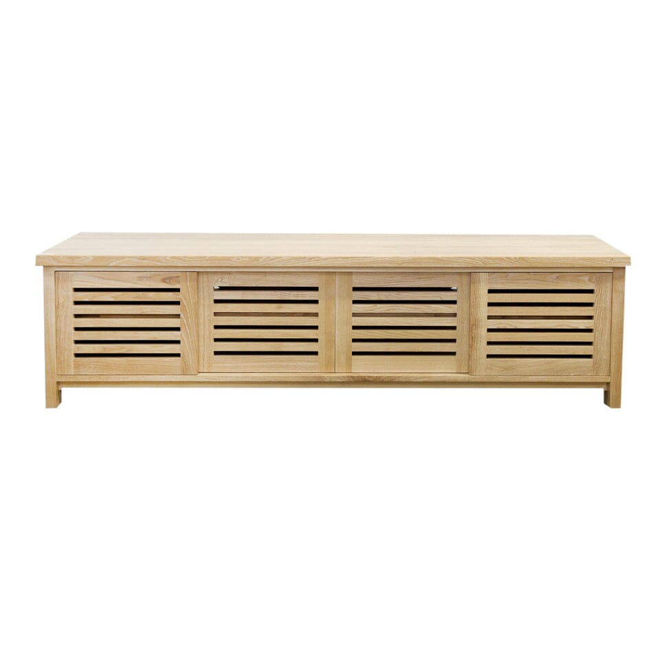 Newport Media Unit L2000mm Living Furniture Beachwood Designs Limed Ash