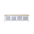 Newport Media Unit L2000mm Living Furniture Beachwood Designs White & Limed Ash 