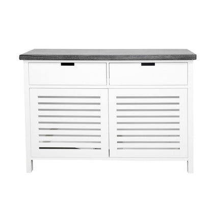 Newport Sideboard L1300mm Living Furniture Beachwood Designs White &amp; Grey Limed 