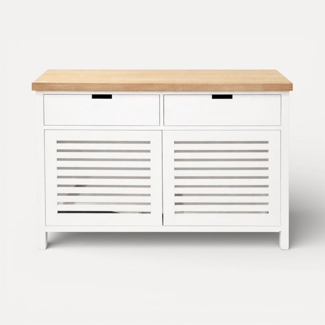 Newport Sideboard L1300mm Living Furniture Beachwood Designs White &amp; Limed Ash 
