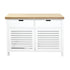 Newport Sideboard L1300mm Living Furniture Beachwood Designs White & Limed Ash 