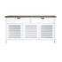 Newport Sideboard L1600mm Living Furniture Beachwood Designs White & Grey Limed 
