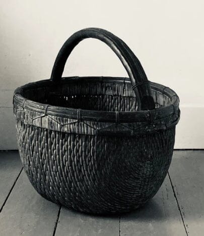 Old Chinese fishing basket with multiple handle Homewares Beachwood Designs 