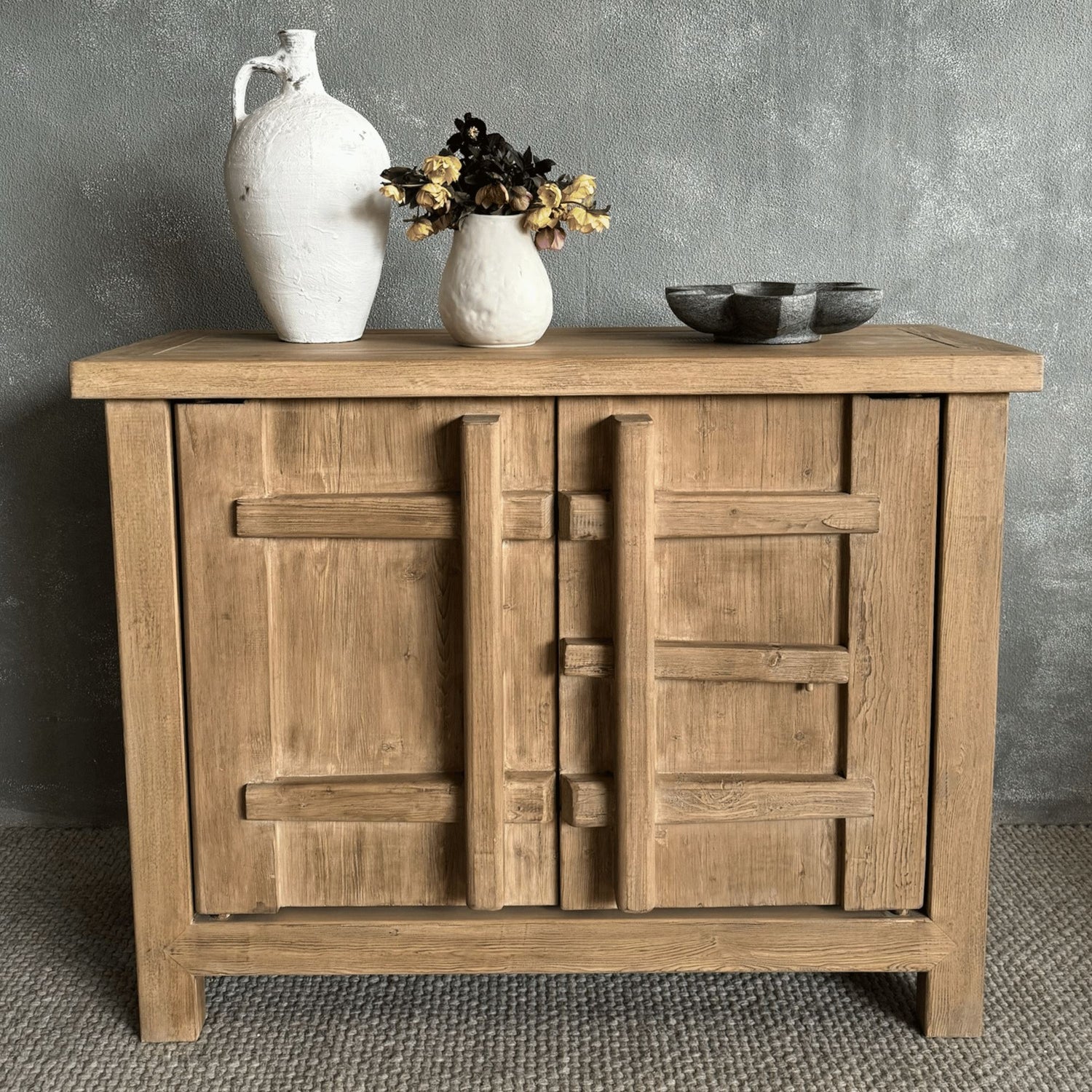 One-Off Elm Small Natural Sideboard L1220mm Living Furniture Beachwood Designs 