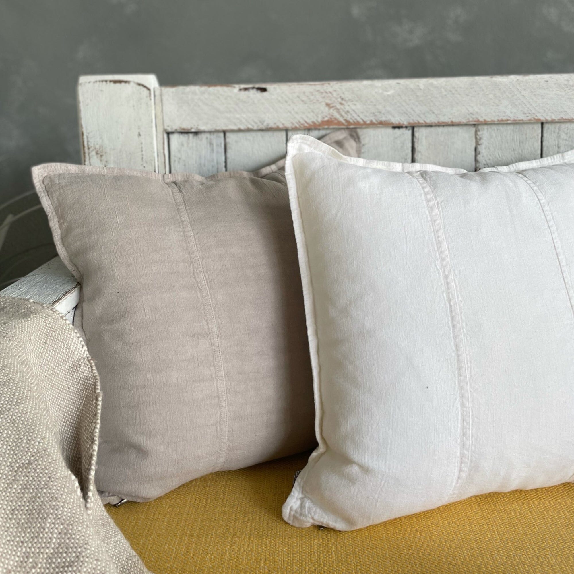 Outdoor Linen Cushion - 60 x 60cm Homewares Beachwood Designs