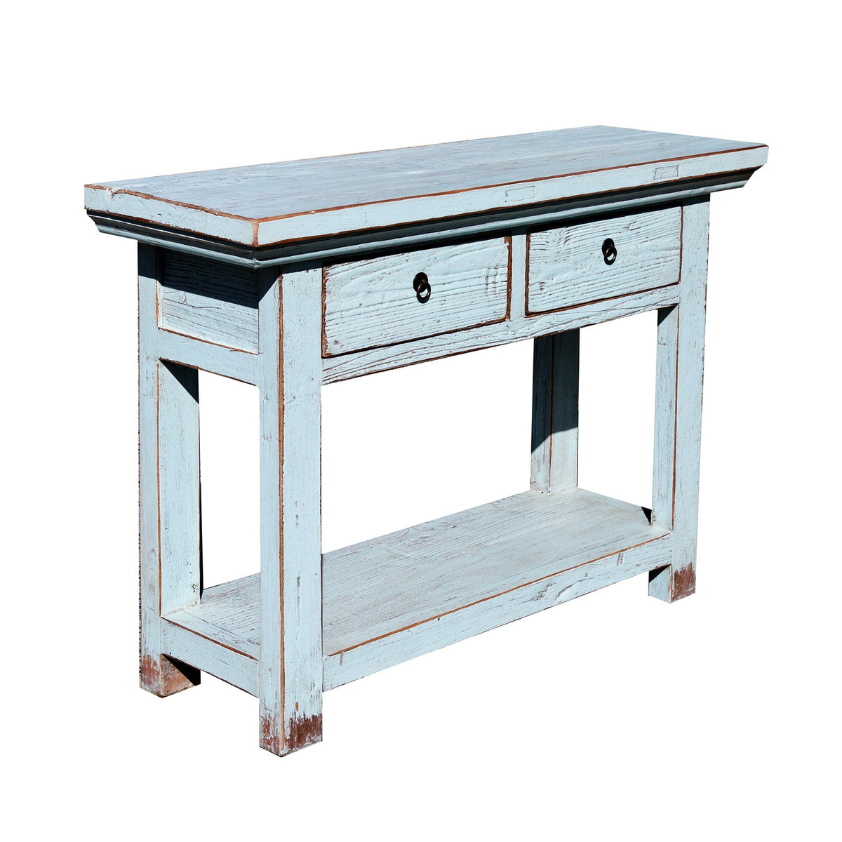 Overhang Elm Console L1200mm Living Furniture Beachwood Designs Vintage Grey Elm 