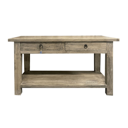 Overhang Elm Console L1200mm Living Furniture Beachwood Designs Vintage Smoked Elm 