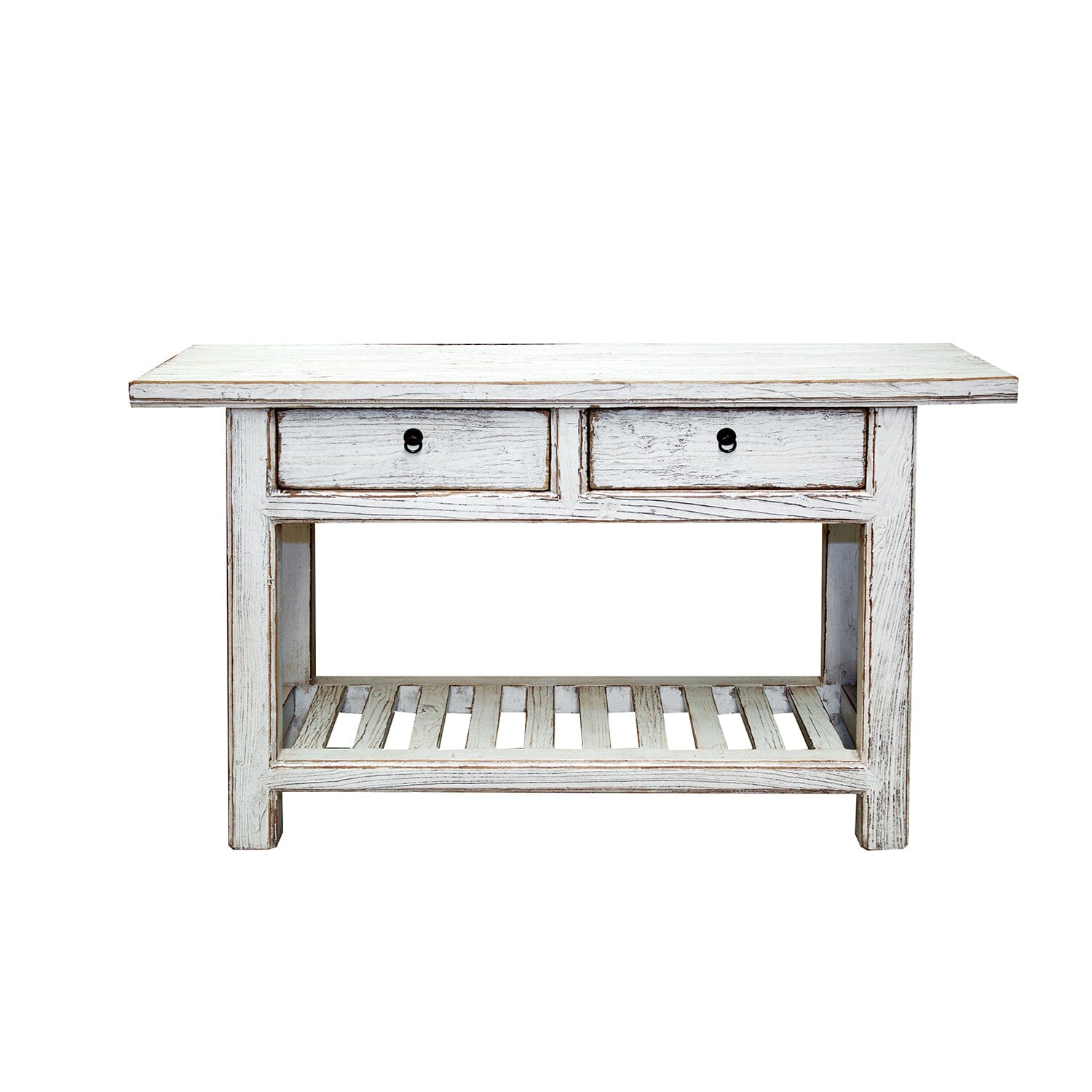 Overhang Elm Console L1400mm Living Furniture Beachwood Designs Painted White Elm 