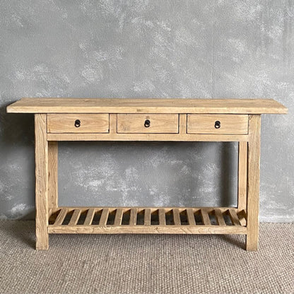 Overhang Elm Console L1600mm - Natural Living Furniture Beachwood Designs 