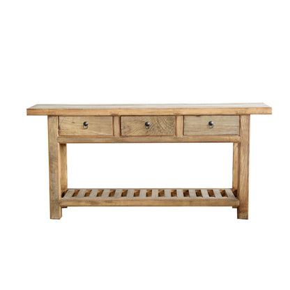 Overhang Elm Console L1600mm - Natural Living Furniture Beachwood Designs 