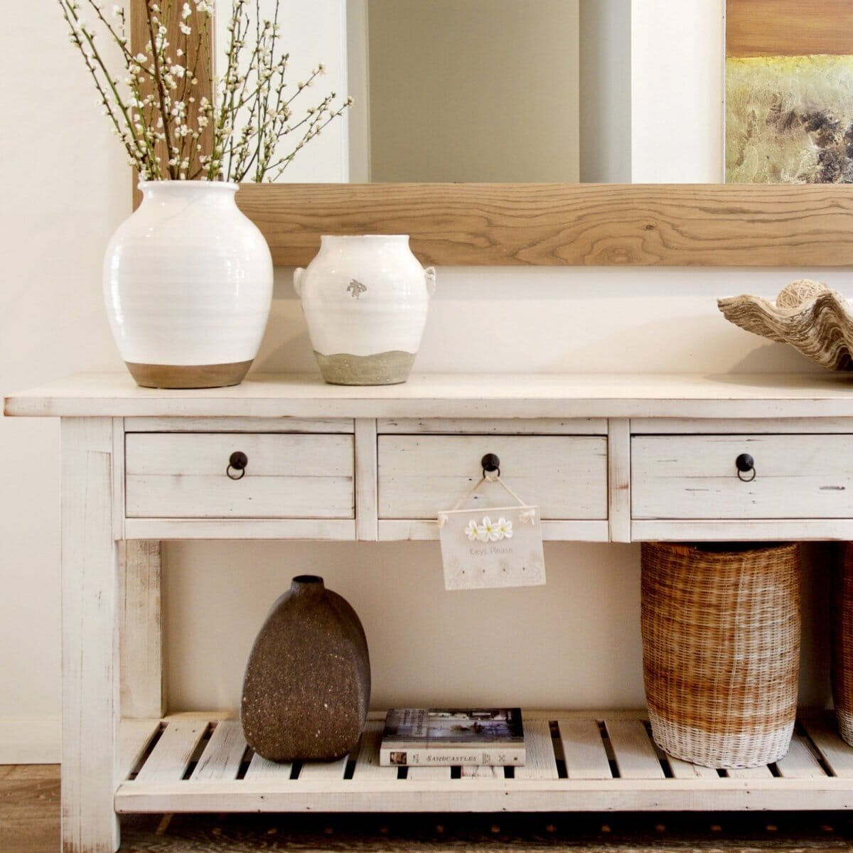 Overhung Console Table Overhang Elm Console L1800mm – Beachwood Designs