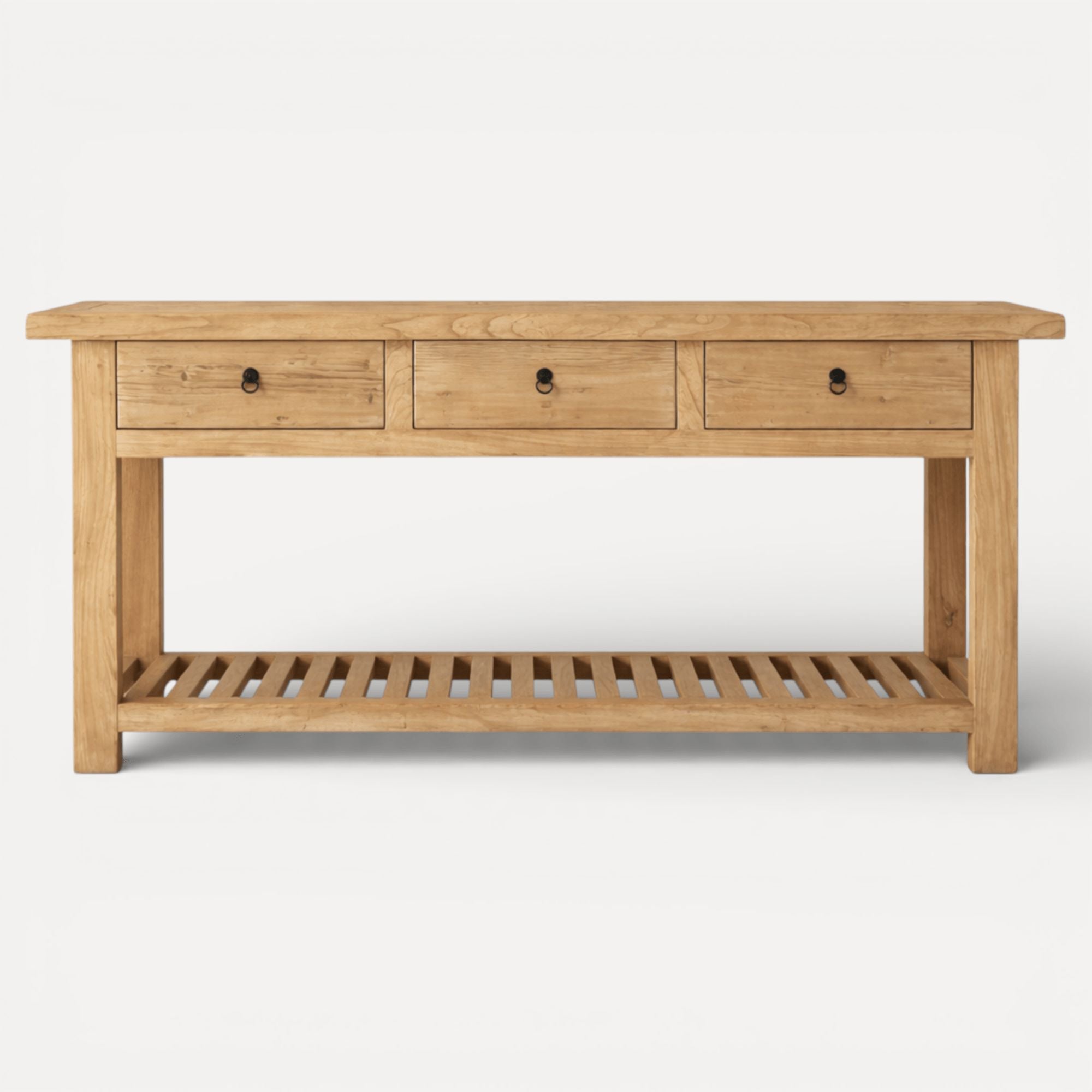 BEACHWOOD - Reclaimed Elm Console Table – 180cm | Overhang