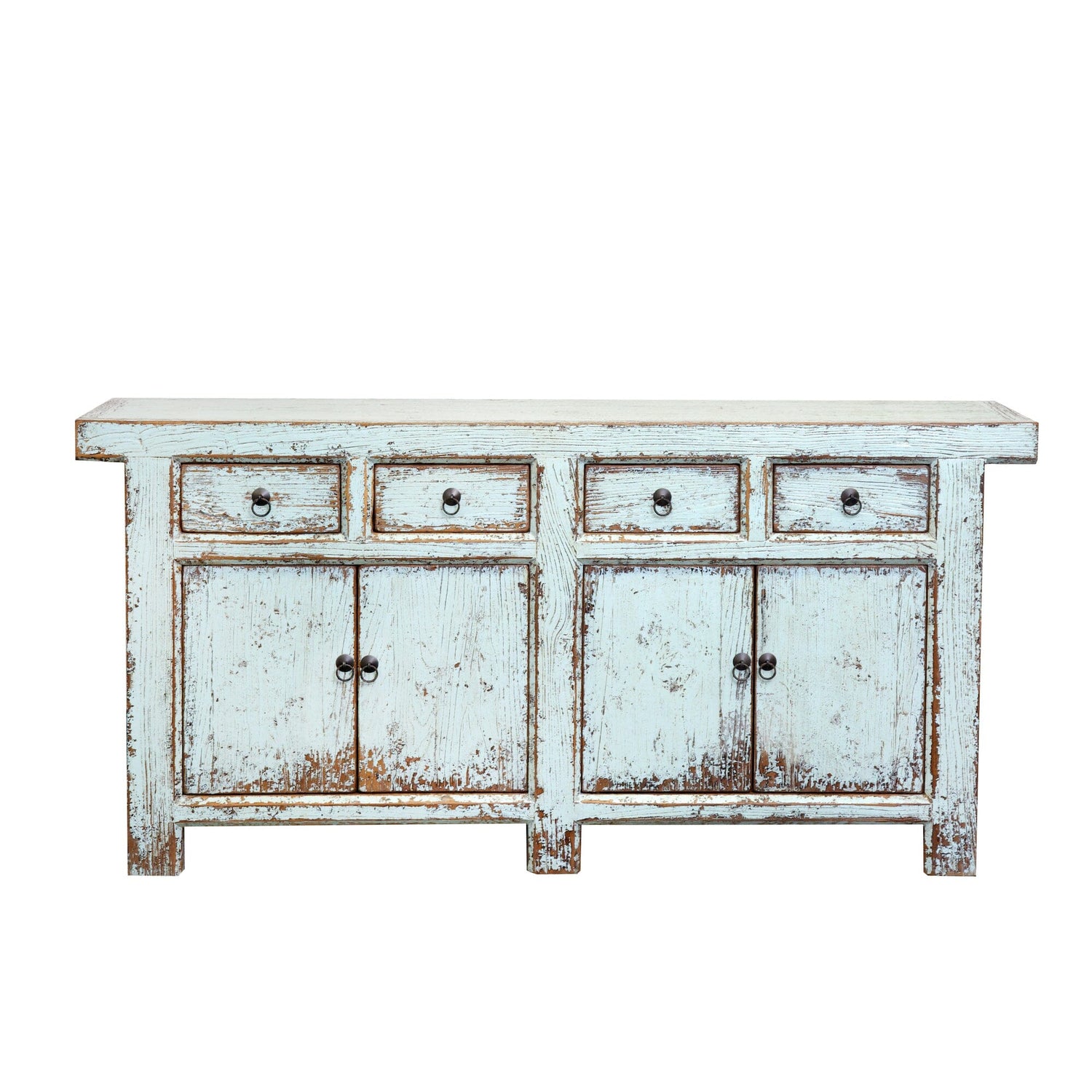 Overhang Elm Sideboard L1500mm Living Furniture Beachwood Designs Painted Light Blue Elm 