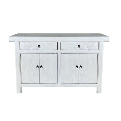 Overhang Elm Sideboard L1500mm Living Furniture Beachwood Designs Painted White Elm 