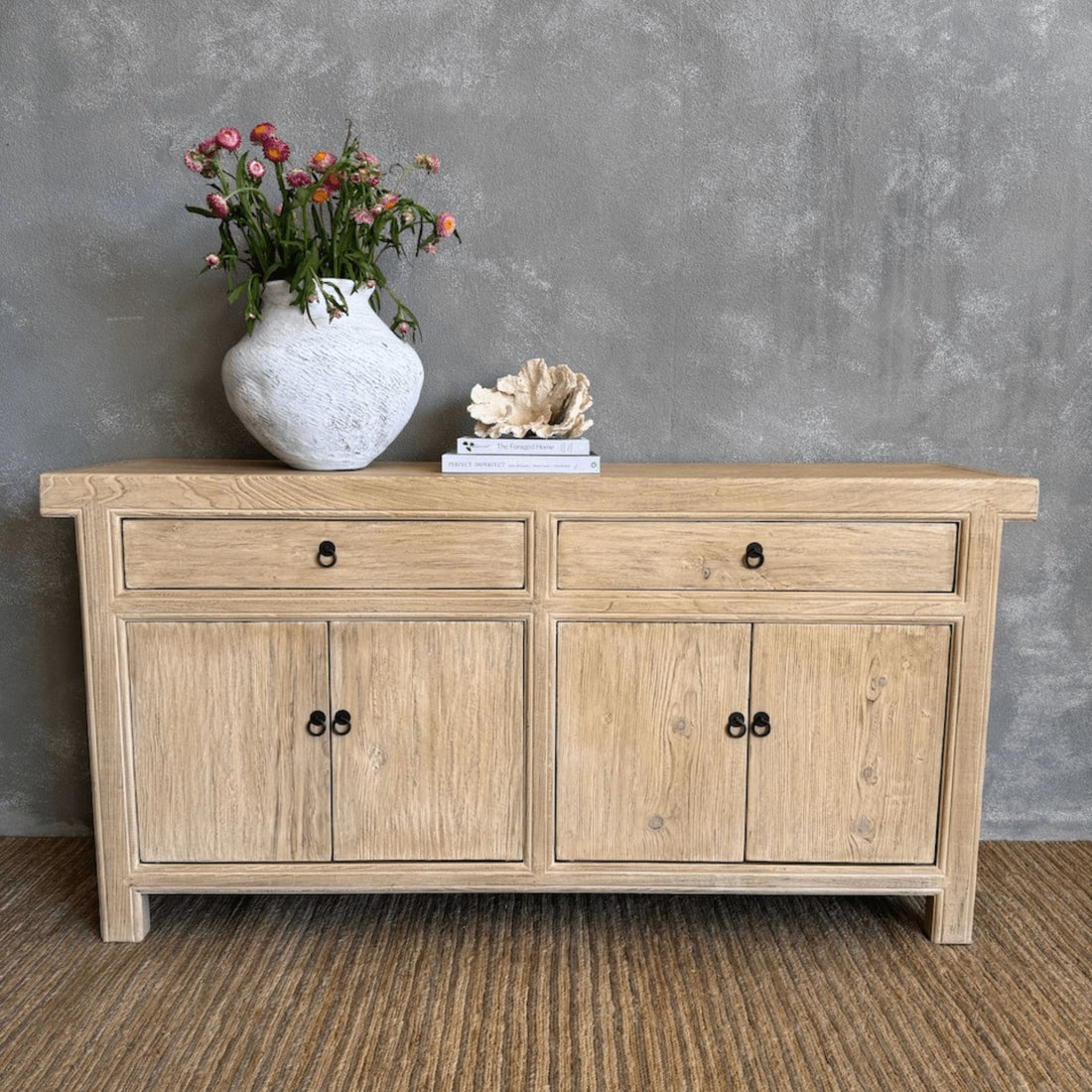 Overhang Elm Sideboard L1800mm - Natural Living Furniture Beachwood Designs 