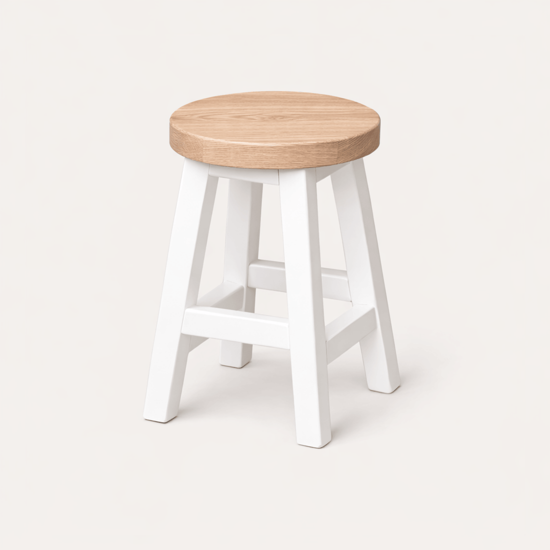 Pacific Stool - White &amp; Limed Ash