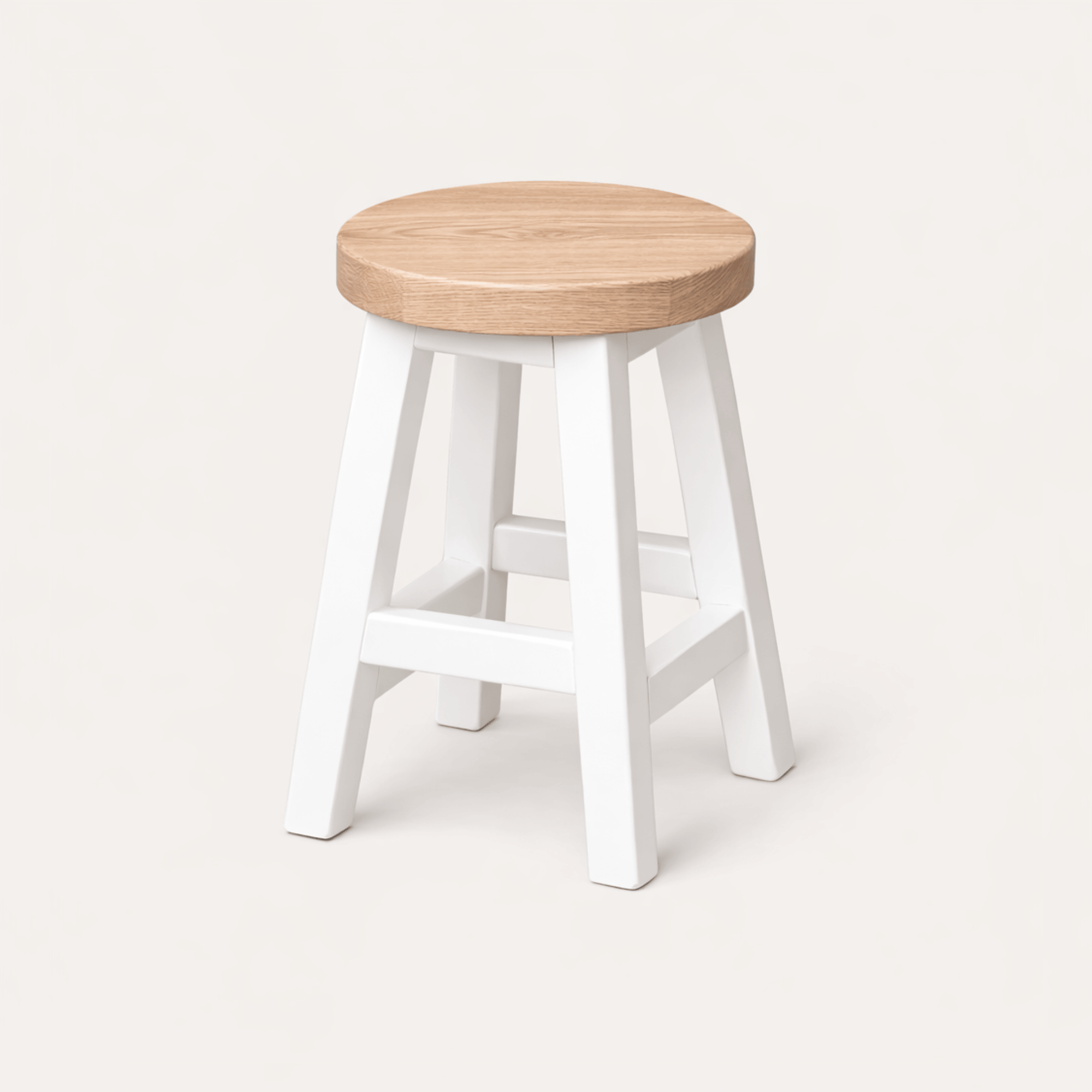 Pacific Stool - White &amp; Limed Ash