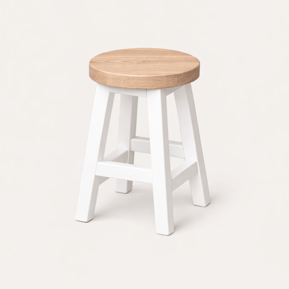 Pacific Stool - White &amp; Limed Ash