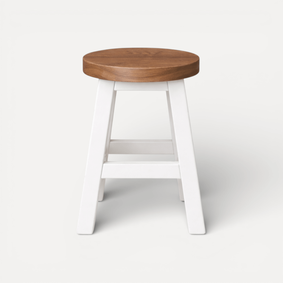 Pacific Stool - White &amp; Weathered Oak