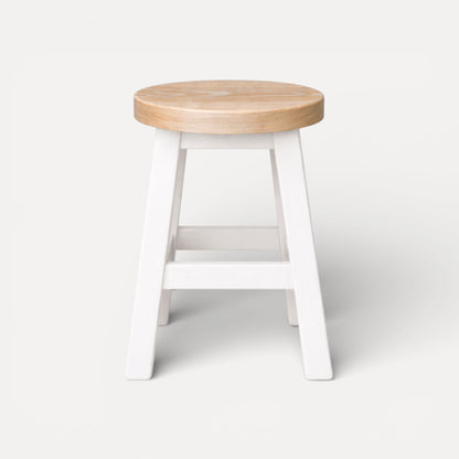 Pacific Stool - White &amp; Limed Ash Dining Furniture Beachwood Designs 