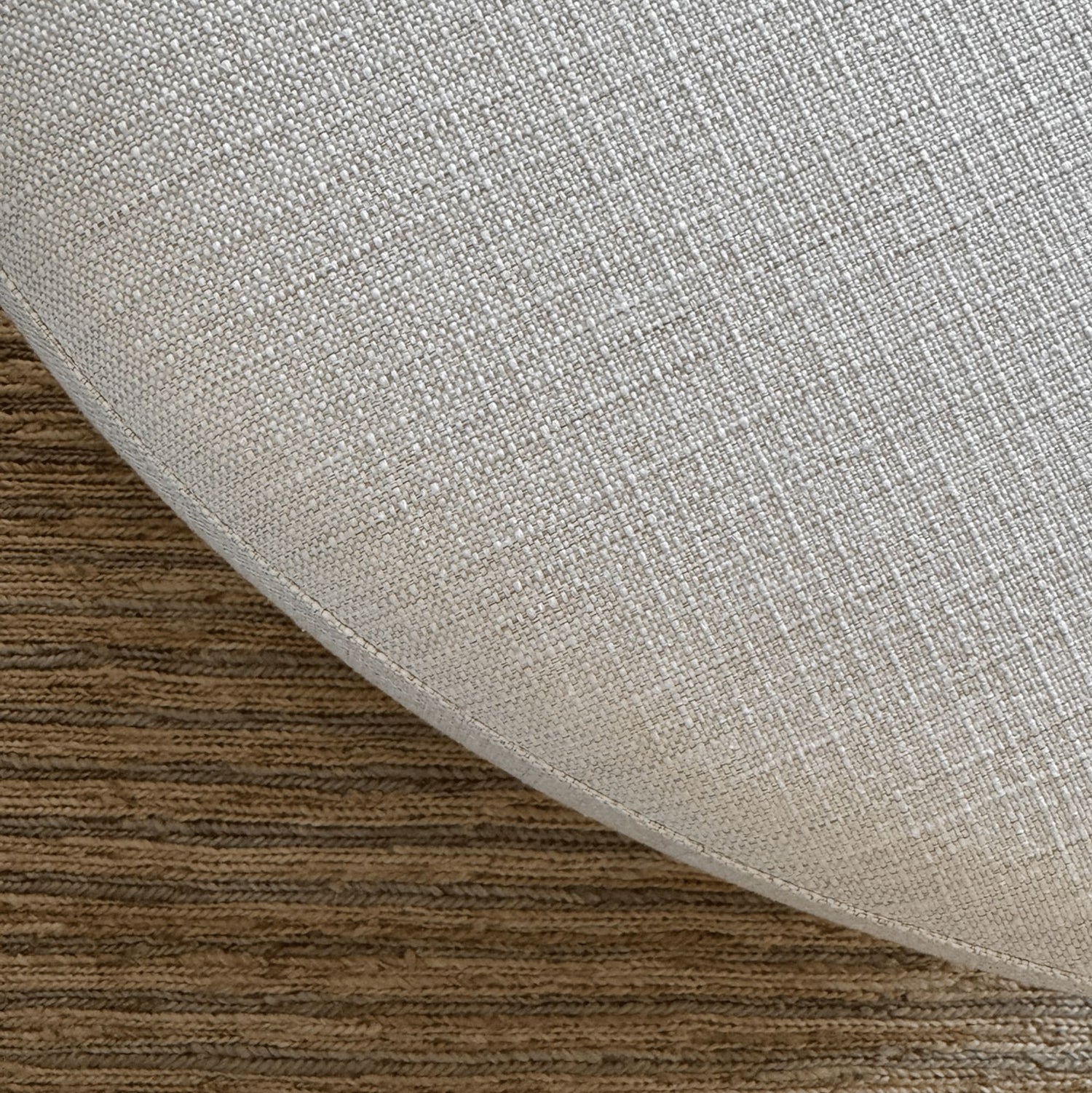 Palma Round Ottoman - D1000mm Living Furniture Beachwood Designs 